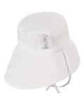 Лятна шапка с UV 50+ защита Sterntaler - Бяла, 51 сm, 18-24 месеца - 4t