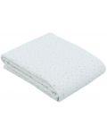 Лятно двупластово одеяло от муселин KikkaBoo - Dots Blue, 100 х 100 cm - 1t