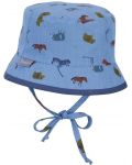 Лятна детска шапка с UV 50+ защита Sterntaler - С две лица, животни, 51 cm, 18-24 месеца - 2t