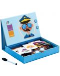 Магнитна образователна игра Deli - Лица  в кутия, карти, 82 елемента - 2t