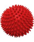 Масажна топка Maxima - 70 mm, плътна с бодлички, червена - 1t