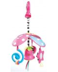 Бебешка играчка Tiny Love Малки умничета - Розова камбанка, Pack & Go Mini Mobile - 1t