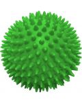 Масажна топка Maxima - 70 mm, плътна с бодлички, зелена - 1t