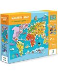 Магнитна игра Dodo - Карта на света, 118 части - 1t