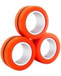 Магнитни пръстени за трикове Johntoy - 3 броя, оранжеви - 2t