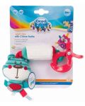 Мека играчка с клипс и камбанен звук Canpol - Forest Friends, синя - 2t