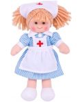 Мека кукла Bigjigs - Нанси, 28 cm - 1t