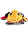 Мека музикална играчка с дрънкалка Canpol - Sea Turtle, оранжева - 1t