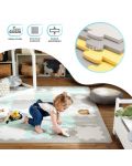 Меко килимче за игра KinderKraft - Luno Shapes,  жълто - 9t