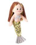 Мека кукла Heunec Poupetta - Малката русалка, с кестенява коса, 36 cm - 1t