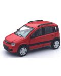 Метална количка Newray - Fiat Panda 4х4, червена, 1:43 - 2t