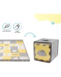 Меко килимче за игра KinderKraft - Luno Shapes,  жълто - 6t