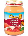 Месно-зеленчуково пюре Слънчо - Телешко с домат и ориз, 190 g - 1t