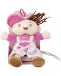 Мека кукла Амек Тойс - Момче с розова шапка, 14 cm - 1t