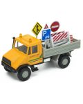 Метална играчка Welly Urban Spirit - Камион Urban, с пътни знаци 1:34 - 1t