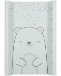 Мека подложка за повиване KikkaBoo - Bear with me, Mint, 80 x 50 cm - 1t
