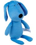 Мека играчка за гушкане Bali Bazoo - Dog, 28 cm, синя - 2t