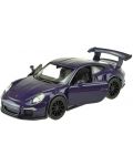 Метална количка Toi Toys Welly - Porsche GT 3, тъмнолилава - 1t
