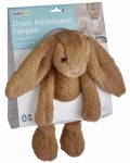 Мека играчка BabyJem - Bunny, Light Brown, 35 cm  - 2t
