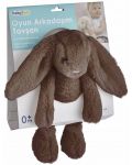 Мека играчка BabyJem - Bunny, Dark Brown, 35 cm  - 3t
