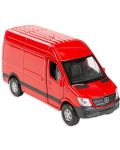 Метална играчка Toi Toys Welly - Ван Mercedes Sprinter, червен - 1t
