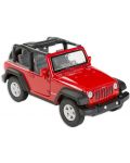Метална количка Toi Toys Welly - Jeep Wrangler Кабрио, червена - 1t