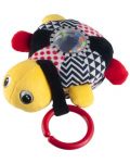 Мека музикална играчка с дрънкалка Canpol - Sea Turtle, оранжева - 2t