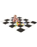 Меко килимче за игра KinderKraft - Luno, черно - 6t
