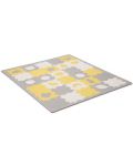Меко килимче за игра KinderKraft - Luno Shapes,  жълто - 1t
