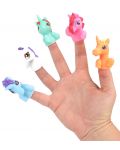 Мини фигури за пръсти Toi Toys - Еднорози, 5 броя - 3t