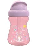 Мини спортна бутилка Lorelli Baby Care - Animals, 200 ml, розова - 1t