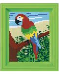 Мозайка с рамка и пиксели Pixelhobby Classic - Папагал - 1t