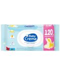 Мокри кърпички Baby Crema - 120 броя - 1t