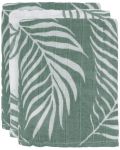 Муселинови кърпи-спарчета Jollein - Nature Ash Green, 15 х 20 cm, 3 броя - 1t