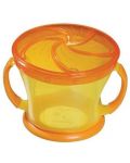 Чашка за храна Munchkin - С капаче, оранжева - 1t