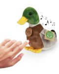 Музикална плюшена играчка Rappa Еко приятели - Зеленоглава патица, 17 cm - 5t