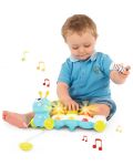 Музикална играчка за дърпане Smoby Cotoons - Гъсеничка, 32 cm - 3t