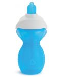 Неразливаща чаша със сламка Munchkin - Click Lock, 296 ml, синя - 1t