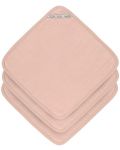 Муселинови кърпи Lassig - Cozy Care, 30 х 30 cm, 3 броя, розови - 1t
