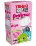 Натурални таблетки за премахване на петна Tri-Bio - Oxi-Action, За цветно пране, 18 таблетки - 1t