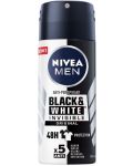 Nivea Men Спрей дезодорант Black & White Invisible, Original, 100 ml - 1t