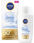 Nivea Sun Флуид за лице Triple Protect, SPF 50+, 40 ml - 1t