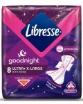 Нощни превръзки с крилца Libresse - ULTRA Goodnight, 8 броя - 1t