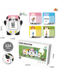 Образователна играчка Wan Ju - Четец за карти, панда - 2t