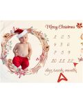 Одеялo за снимки Milestone - Merry Christmas, 75 х 100 cm  - 2t