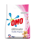 Omo Прах за деликатно пране Ultimate Coccolino, 40 изпирания, 4kg с грижа за цветовете и тъканите - 1t