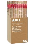 Опаковъчна хартия Apli - крафт, с цветни кръгчета, 2 х 0.70 m - 1t
