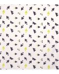 Органична муселинова пелена Sevi Baby - 120 x 100 cm, триъгълници - 1t