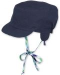 Памучна лятна шапка с UV 50+ защита Sterntaler - двулицева, 43 cm - 2t