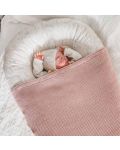 Памучно одеяло  Cotton Hug - Органик, 80 х 100 cm, Роза - 3t